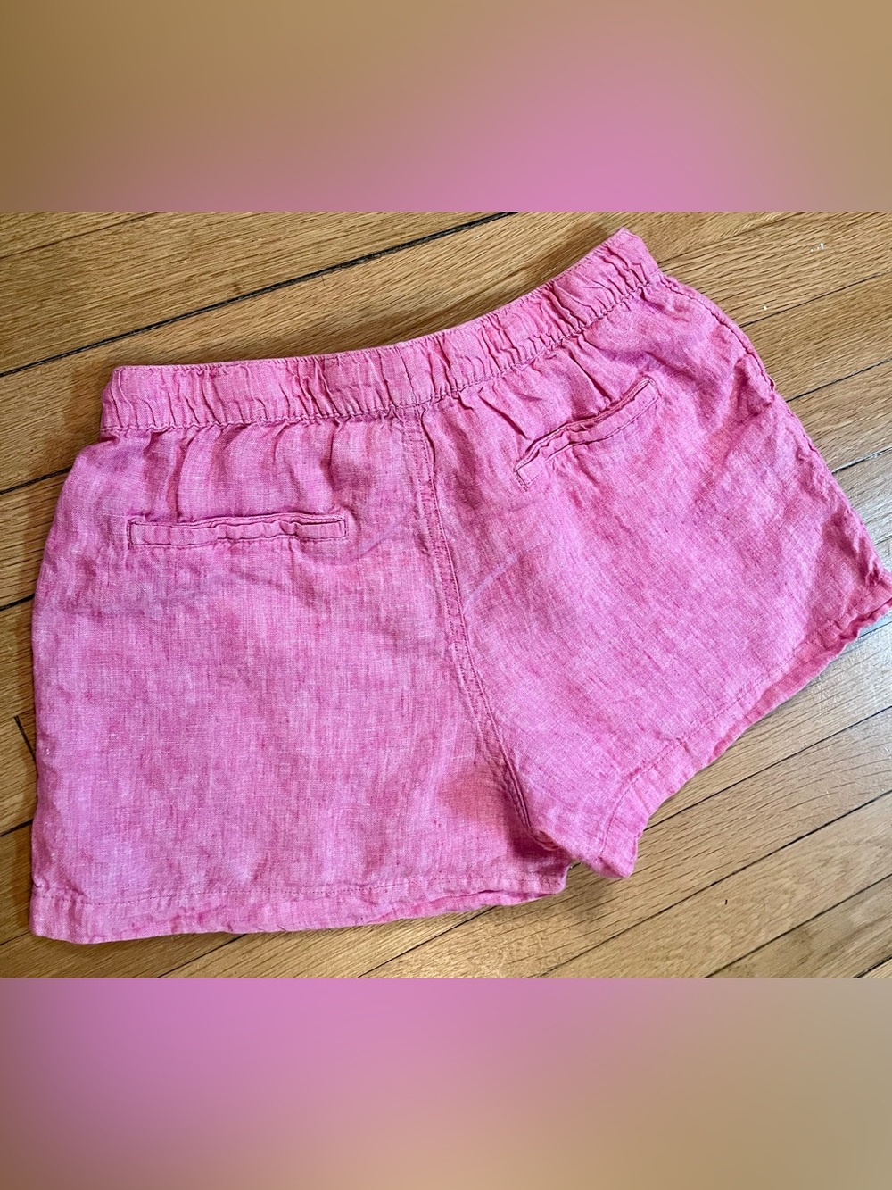 Linen Shorts C&C California Pink Size Medium - Picture 5 of 8